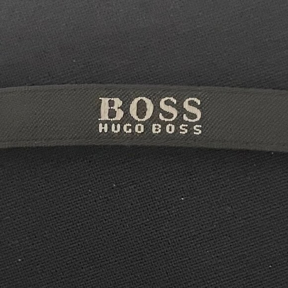 Boss Hugo Boss Tuliana2 Straight Leg Cuffed Virgin Wool Pants Navy Blue Sz 8 - Picture 8 of 12
